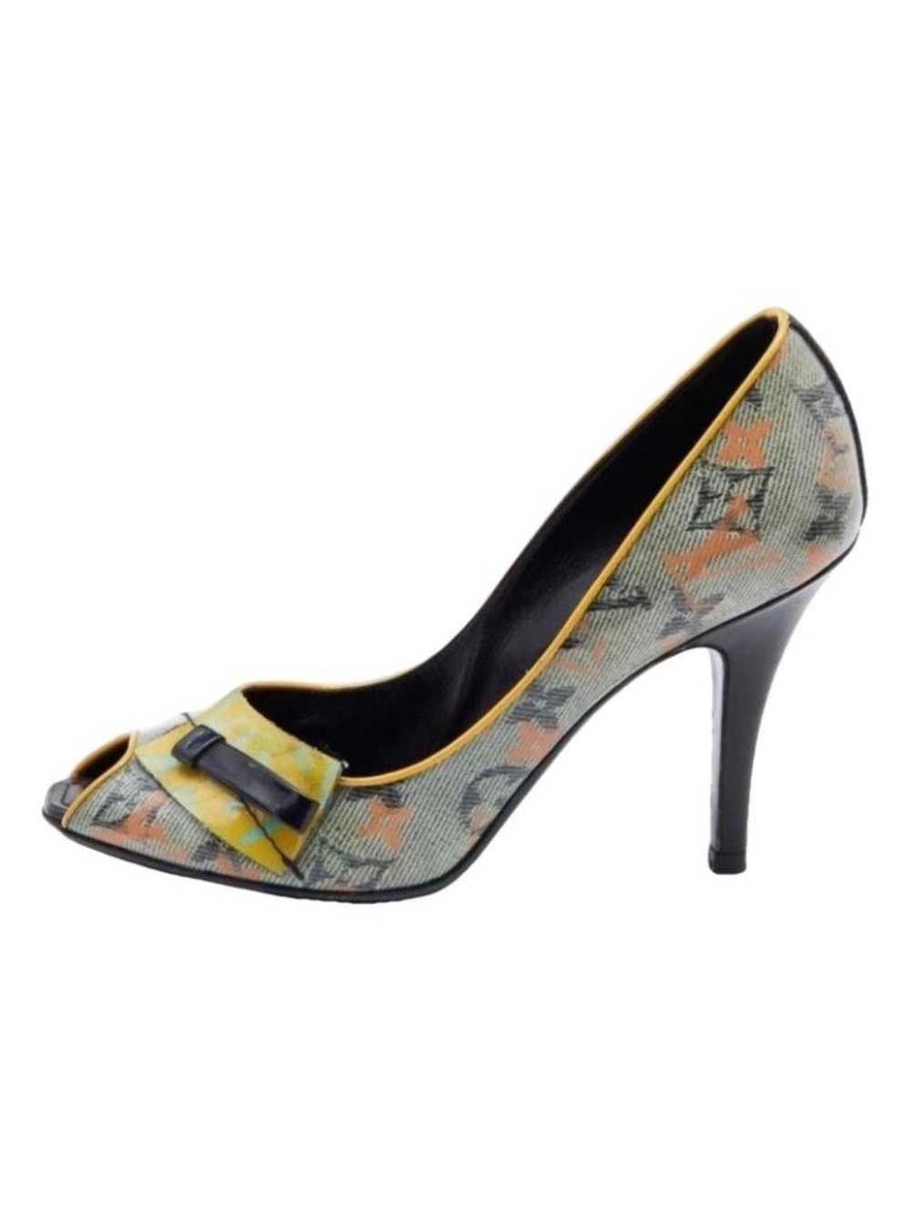 Louis Vuitton flash pulp artsy open toe pump 37.5